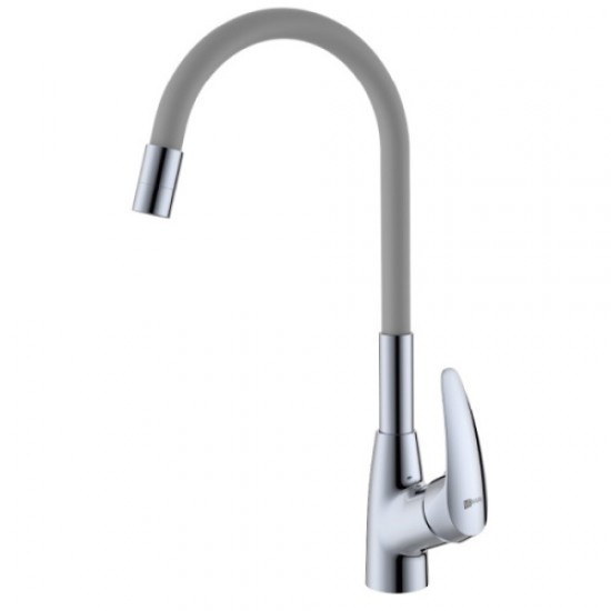 Смеситель для кухни Lemark Linara хром/серый LM0415C-Gray