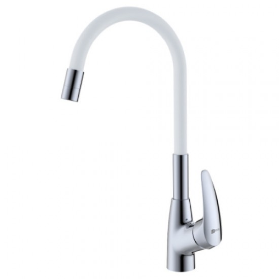 Смеситель для кухни Lemark Linara хром/белый LM0415C-White