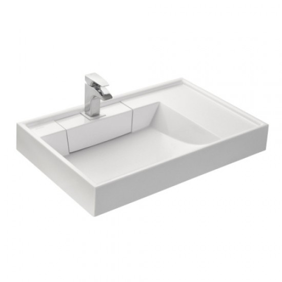 Раковина над стиральной машиной Акватон Рейн 80 см белая 1A72113KRW010 Staron