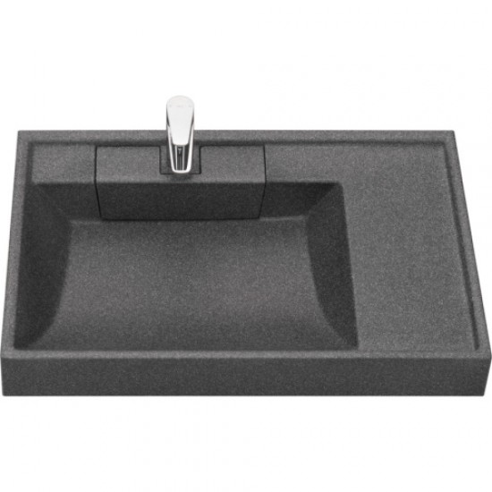 Раковина над стиральной машиной Акватон Рейн 80 см графит 1A72113KRW210 Staron
