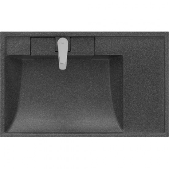 Раковина над стиральной машиной Акватон Рейн 80 см графит 1A72113KRW210 Staron