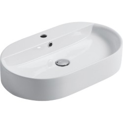 Раковина Kerasan Ciotola 65 см с 1 отверстием для смесителя, белая 028501*1