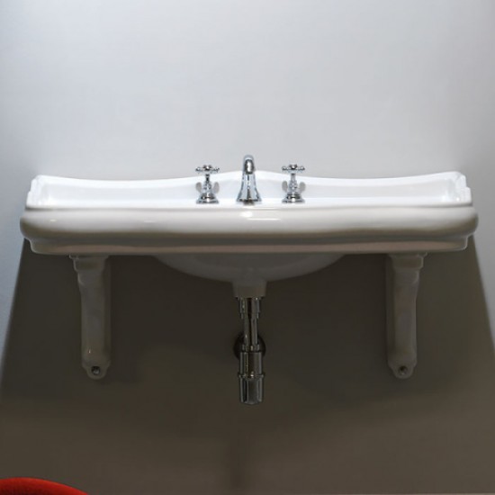 Раковина Kerasan Retro 10500 100 см подвесная Staron