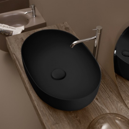 Раковина Kerasan Nolita 60 см черный матовый 534331 Staron