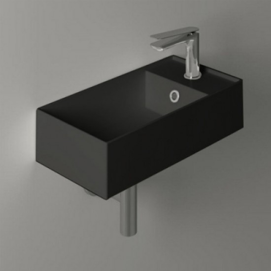 Раковина Simas Agile 50 см подвесная, черный матовый AG50 nero matt*1 Staron