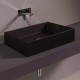 Раковина Simas Agile 60 см без отверстий под смеситель, черный матовый AG60 nero matt Staron