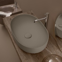 Раковина Kerasan Nolita 60 см накладная, коричневый орех 534381