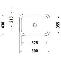 Раковина Duravit DuraStyle 60 см белая 0372600000