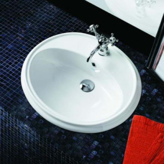 Раковина Simas Arcade 61 см белая, с 1 отверстием под смеситель AR 859 BI Staron