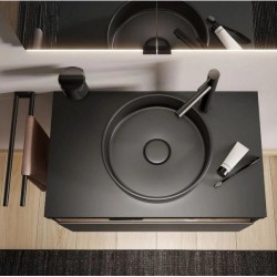 Раковина Keuco Stageline 40 см керамическая, черная 32880570400