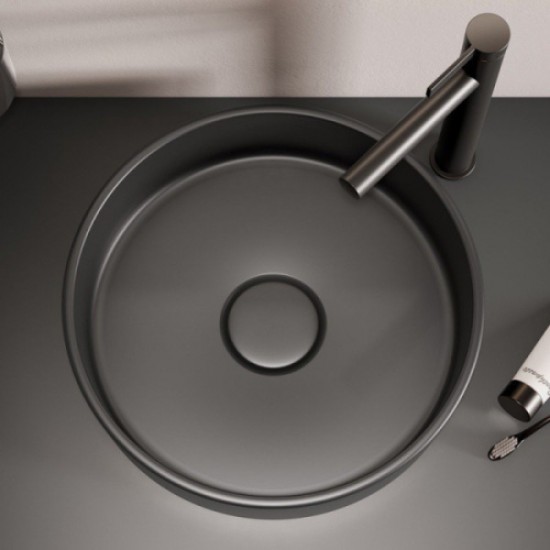 Раковина Keuco Stageline 40 см керамическая, черная 32880570400 Staron