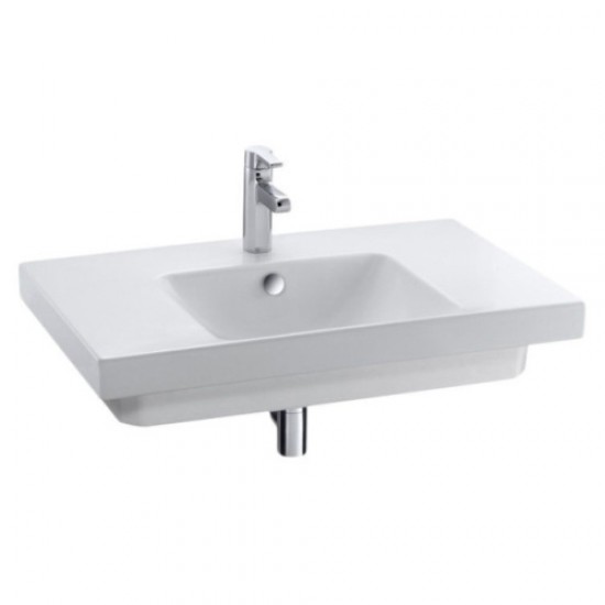 Раковина Jacob Delafon Odeon Up 80 см подвесная, с отверстием для смесителя E4796-00 Staron