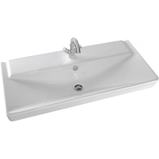 Раковина Jacob Delafon Reve 100 см с переливом E4801-00 Staron