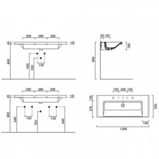 Раковина GSI Norm 8624 Staron