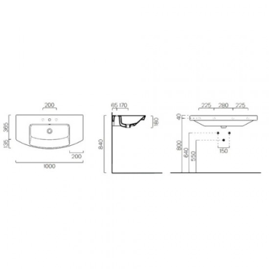 Раковина GSI Modo 7723 Staron