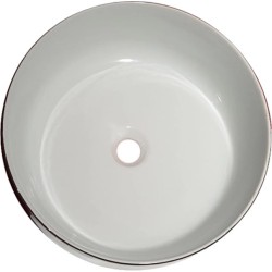 Раковина Artceram Cognac 42 см белая/platino COL001 01 57