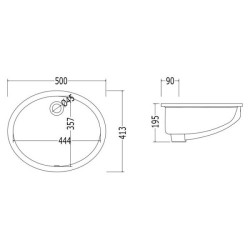 Раковина встраиваемая Devon&Devon White 50 RALS50/ST