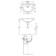 Раковина полувстраиваемая Simas Lavabi d’arredo Uni S 58