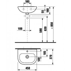 Раковина без декора Jika Olymp 8156120001041