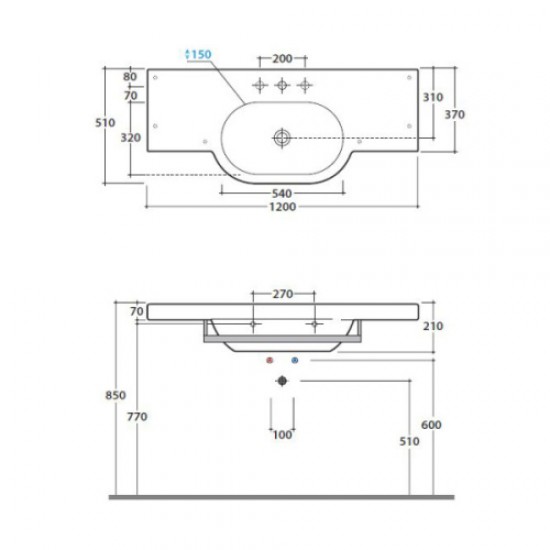 Раковина Globo Bowl SC024 Staron
