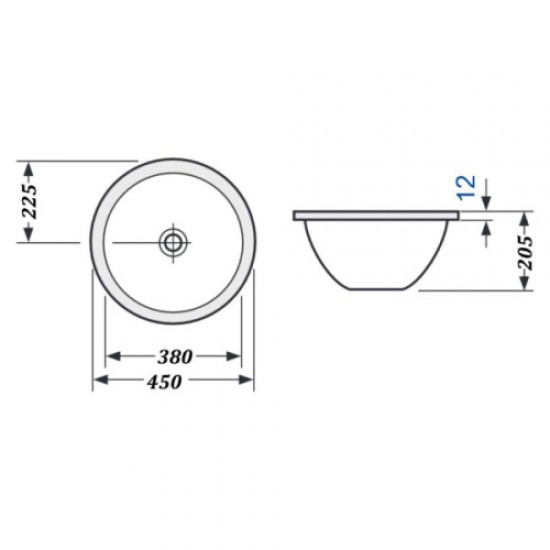 Раковина встраиваемая Villeroy & Boch Loop & Friends 618038 Staron