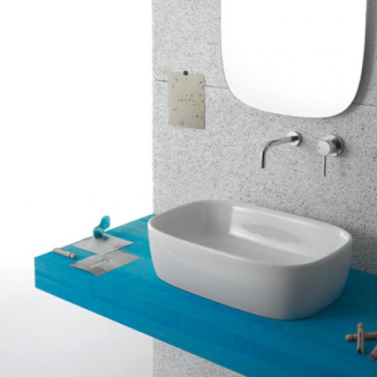 Раковина накладная Globo Genesis GE044 GE044.BI Staron