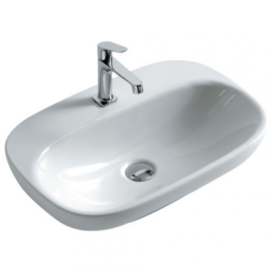 Раковина полувстраиваемая Globo Genesis GE040 GE040.BI