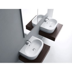 Раковина с отверстием под смеситель Kerasan Flo 3150bi*1 315001*1