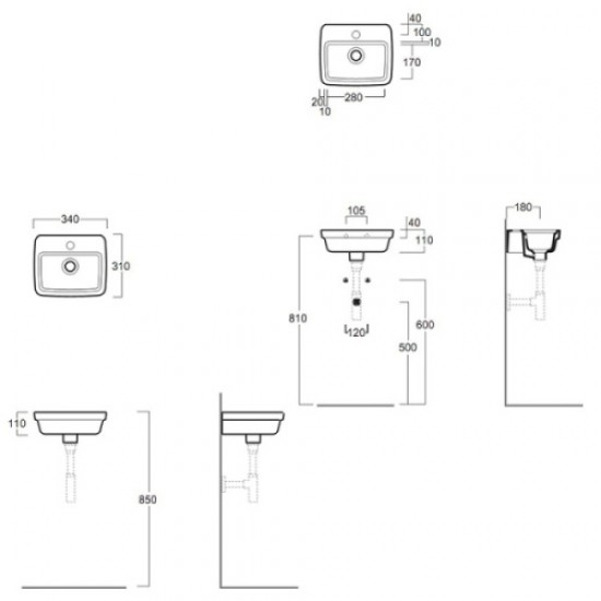 Раковина Simas Evolution EVO14 Staron
