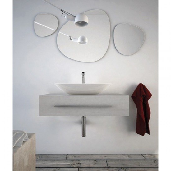 Раковина накладная ArtCeram Plettro Quadro PTL002 Staron