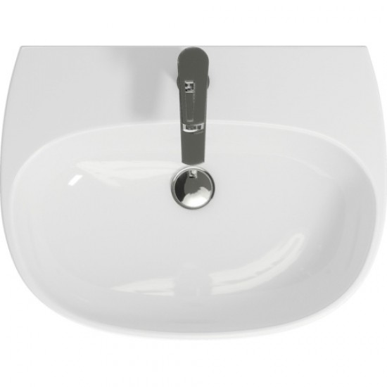 Раковина накладная Cersanit Street Fusion S-UM-SFU60/1-w 60х45 см Staron