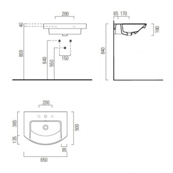 Раковина GSI Modo 7732 Staron