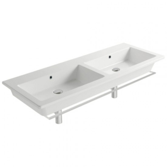 Раковина двойная Globo Forty3 FO125 Staron