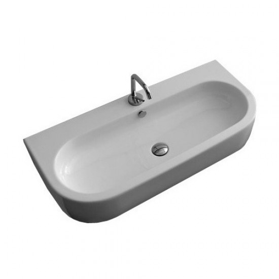 Раковина с одним отверстием под смеситель Kerasan Flo 3151bi*1 315101*1