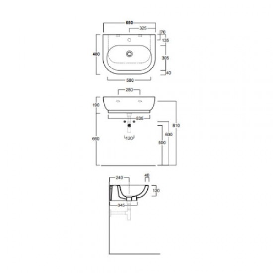 Раковина Simas E-line EL 10 Staron