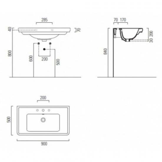 Раковина GSI Classic 8788 Staron