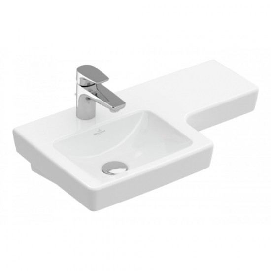 Раковина Villeroy & Boch Subway 2.0 63 см левая, цвет альпийский белый 41156L01 Staron