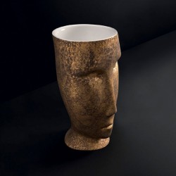 Раковина напольная Kerasan Artwork Moloco белый/античное золото 474060