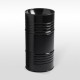 Раковина напольная Kerasan Artwork Barrel черная 4742K04 Nero lucido *0