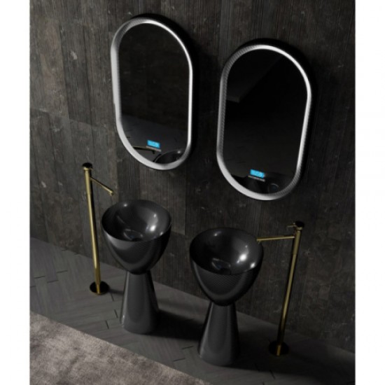 Раковина напольная Abber Karbon карбоновая AK2003