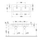 Раковина двойная Duravit ME by Starck 233613 Staron