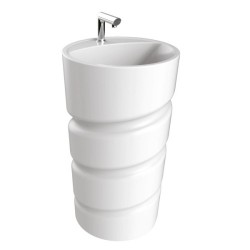 Раковина напольная Creavit Spiral 48 см белая CL084-00CB00E-0000