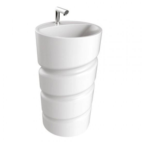 Раковина напольная Creavit Spiral 48 см белая CL084-00CB00E-0000