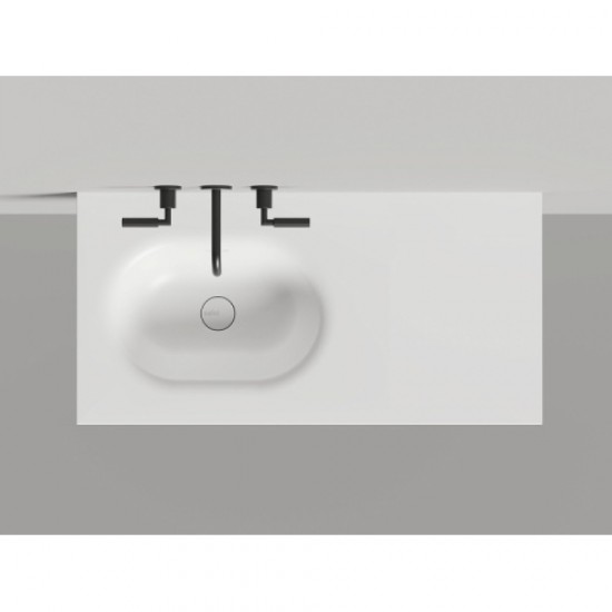 Раковина Salini Onda Flow Oval 200 см покраска по RAL полностью 1402204MN Staron