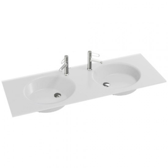 Раковина Jacob Delafon Odeon Rive Gauche EB2566-DE 141 см стеклянная Staron