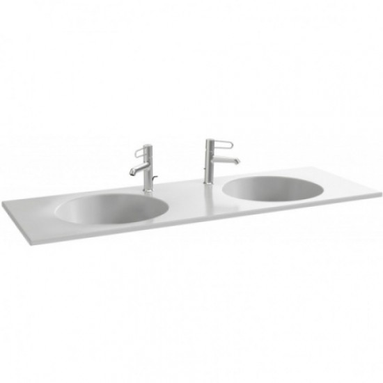 Раковина Jacob Delafon Odeon Rive Gauche EB2566-DE 141 см стеклянная Staron