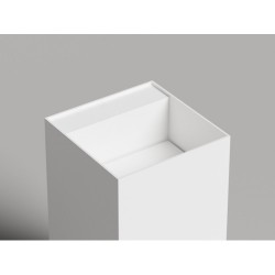 Раковина напольная Salini Armonia Square Top 01 белая глянцевая 130511TG