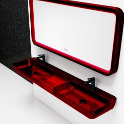 Раковина Abber Kristall 150 см красная AT2807Rubin