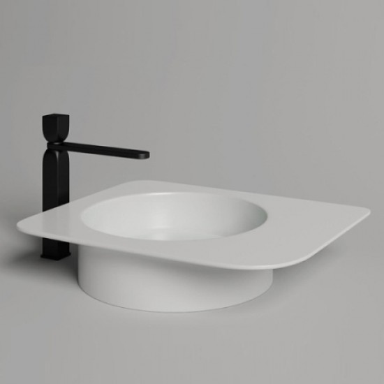 Раковина Salini Ninfea 02 54 см белая матовая 110521M Staron