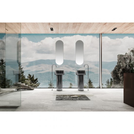 Раковина напольная Abber Kristall AT2702 45 см прозрачная